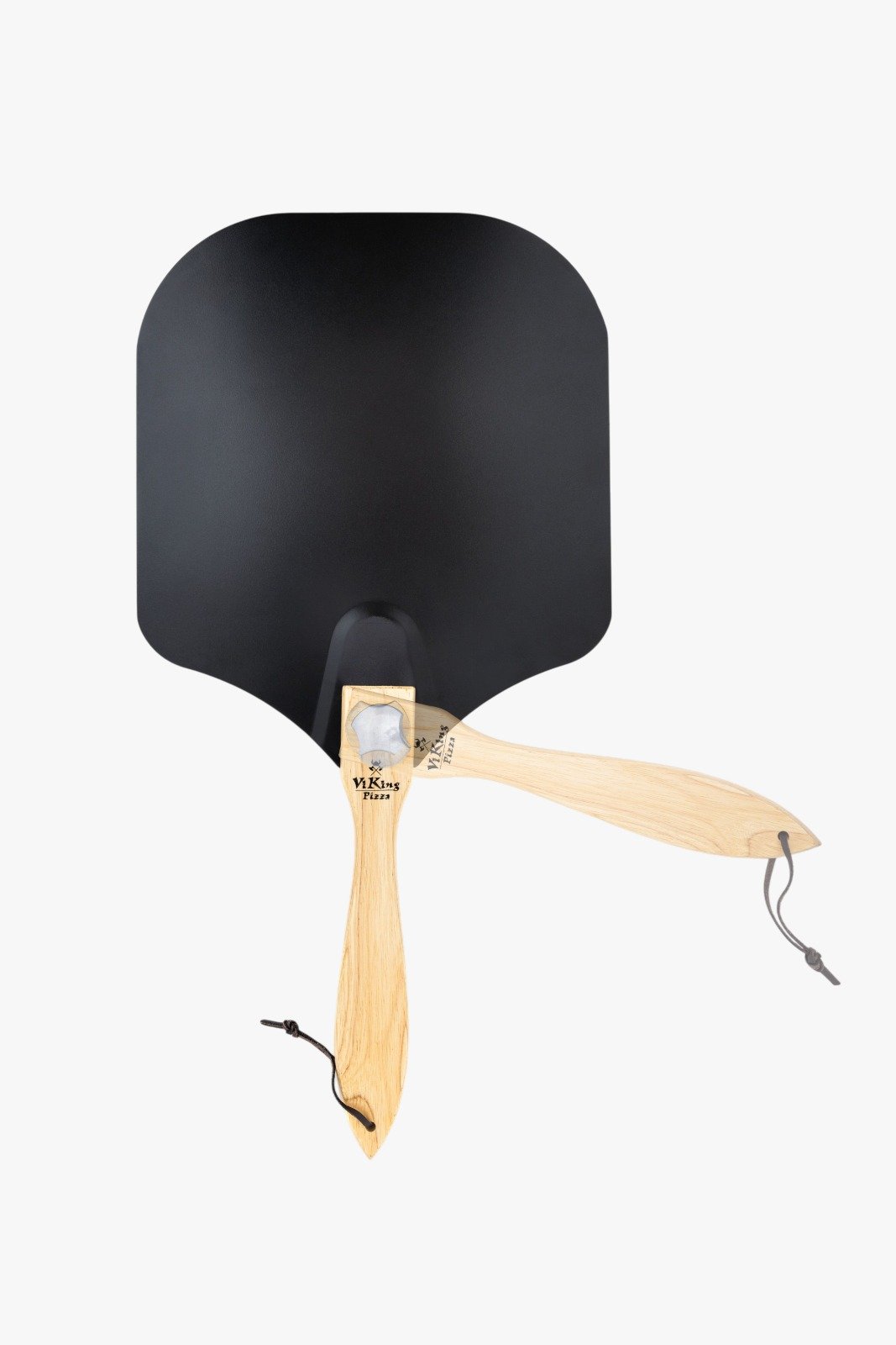 Pelle à Pizza en aluminium noir avec manche en bois Viking